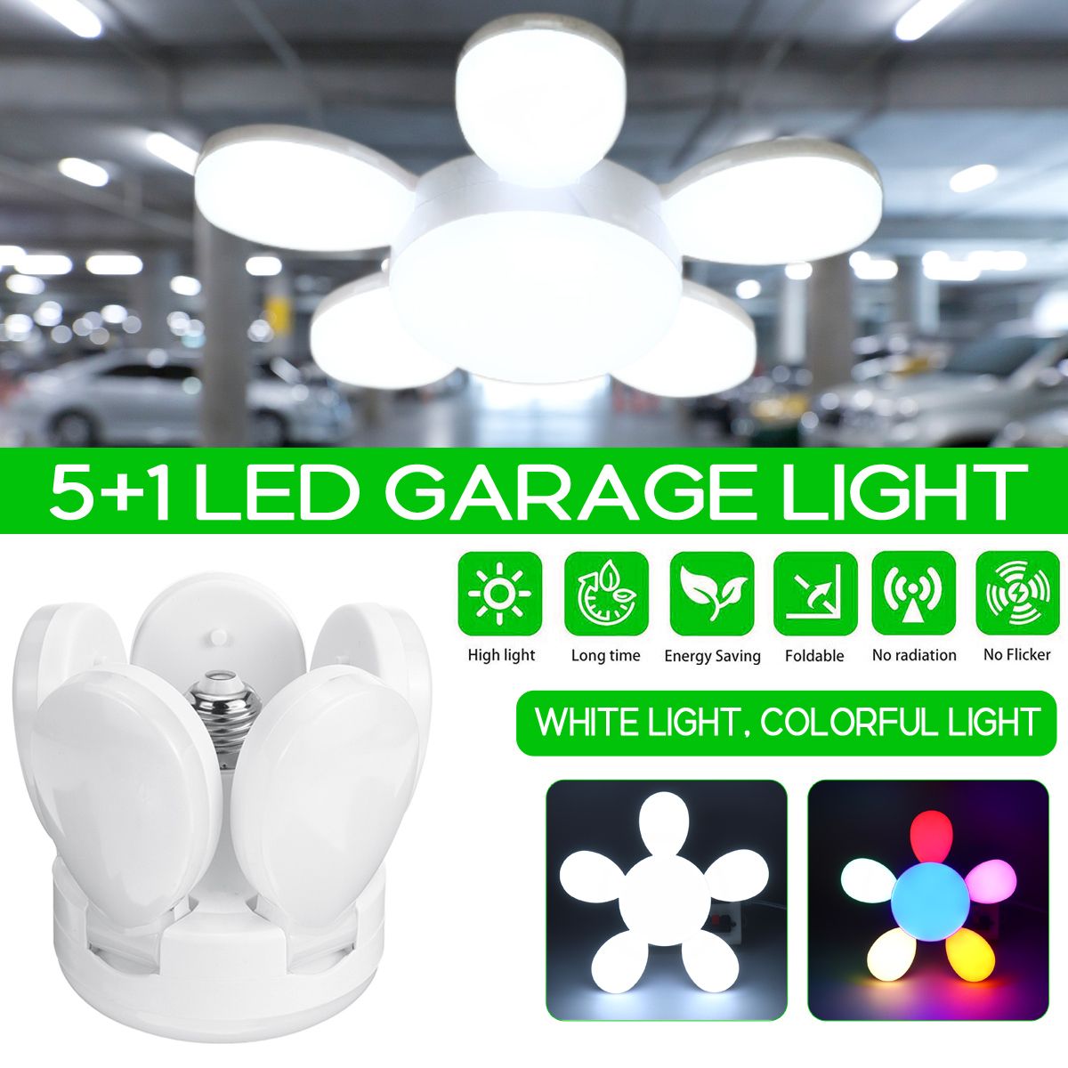 LED-Garage-Shop-Work-Lights-E27-Home-Ceiling-Fixture-Deformable-Lamp-1735708