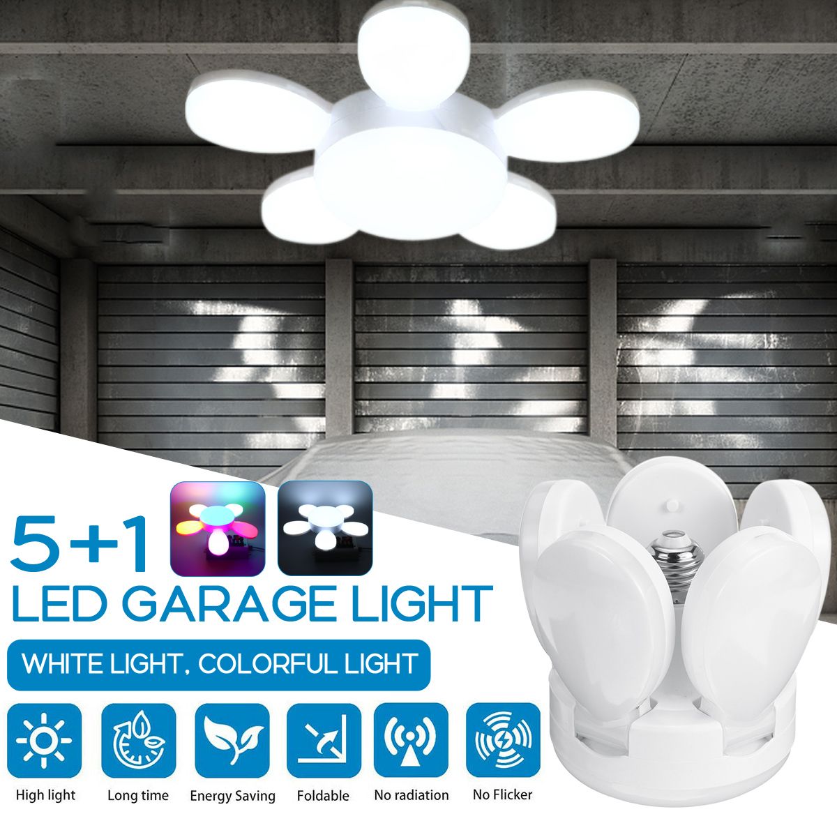 LED-Garage-Shop-Work-Lights-E27-Home-Ceiling-Fixture-Deformable-Lamp-1735708