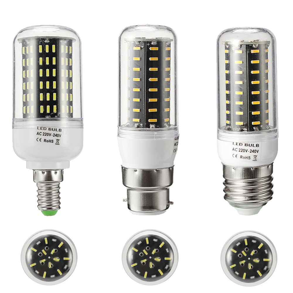 ZX-E27-E14-B22-7W-12W-LED-SMD-4014-1000Lm-Pure-White-Warm-White-Cover-Corn-Light-Bulb-AC110V-AC220V-1089896