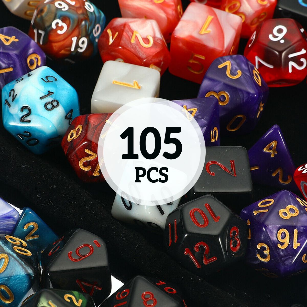 105-Pcs-Dice-Set-Polyhedral-Dices-7-Color-Role-Playing-Table-Game-With-Cloth-Game-Multi-sied-Dice-1574100