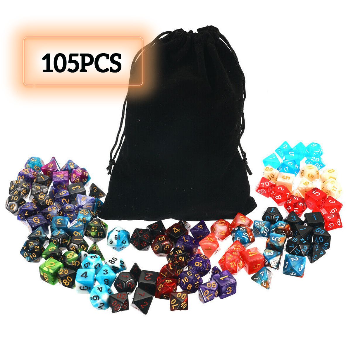 105-Pcs-Dice-Set-Polyhedral-Dices-7-Color-Role-Playing-Table-Game-With-Cloth-Game-Multi-sied-Dice-1574100