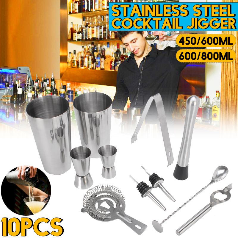 10Pcs-Stainless-Steel-Cocktail-Jigger-Mixer-Bar-Drink-Shaker-Bartender-Set-Martini-Tools-Gatherings--1592418