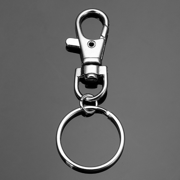 10pcs-Fashion-Stainless-Steel-Dual-Key-Holder-Ring-Keychain-Silver-966400