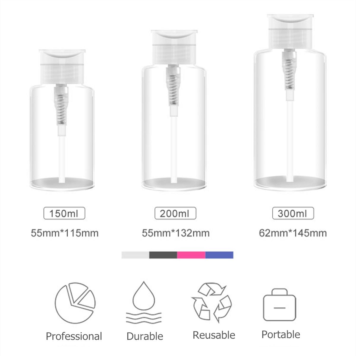 150200300ml-Portable-Nail-Art-Polish-Makeup-Remover-Plastic-Press-Pump-Dispenser-Bottle-Press-Pump-E-1573784