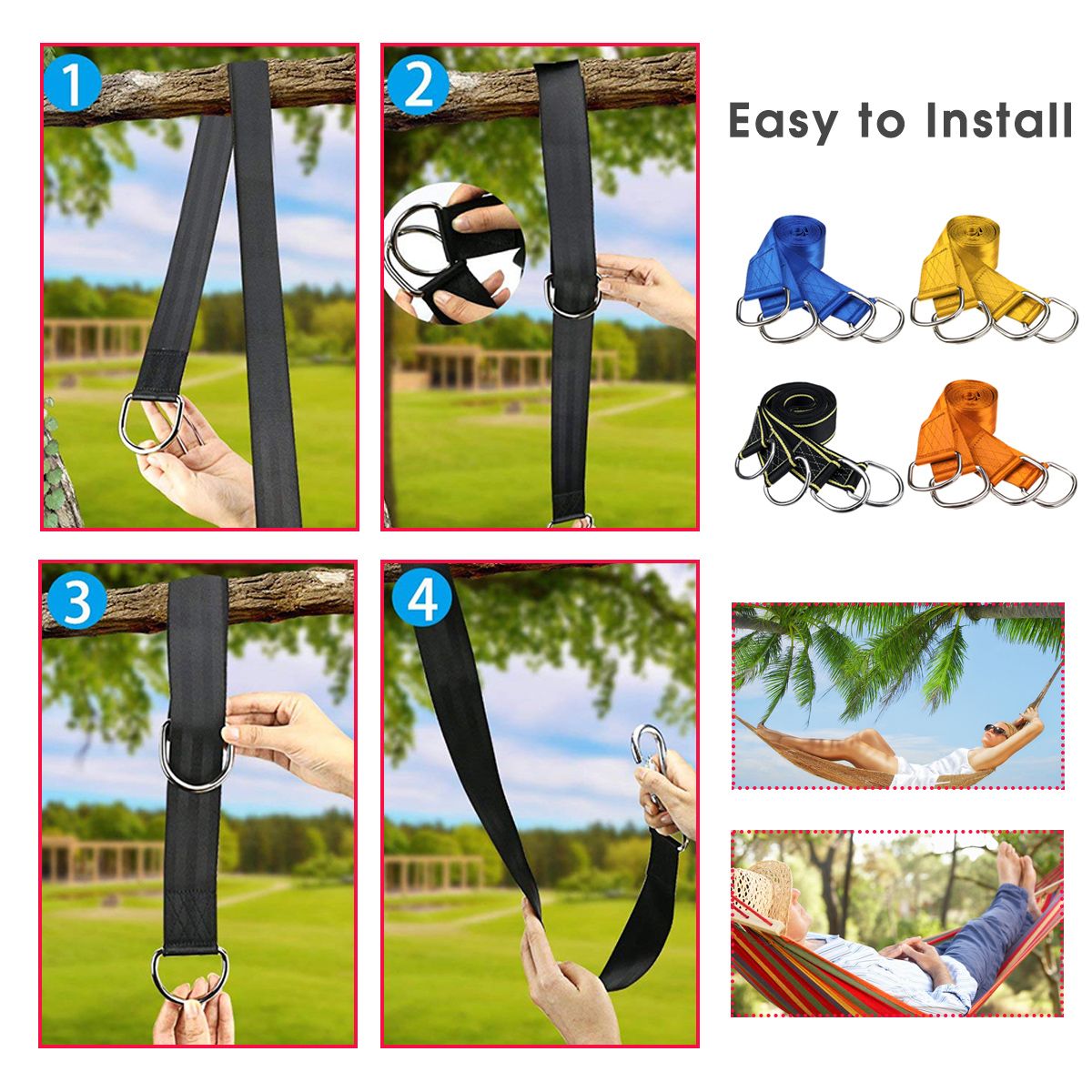 150cm-Tree-Nylon-Swing-Sling-Hanging-Strap-Kit-Adjustable-Length-Hammock-Rope-with-Hooks-1556536