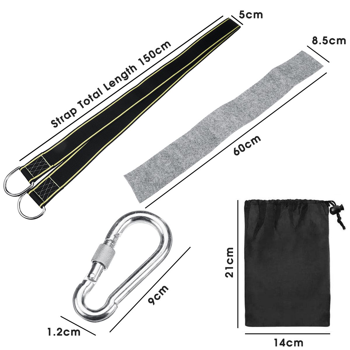 150cm-Tree-Nylon-Swing-Sling-Hanging-Strap-Kit-Adjustable-Length-Hammock-Rope-with-Hooks-1556536