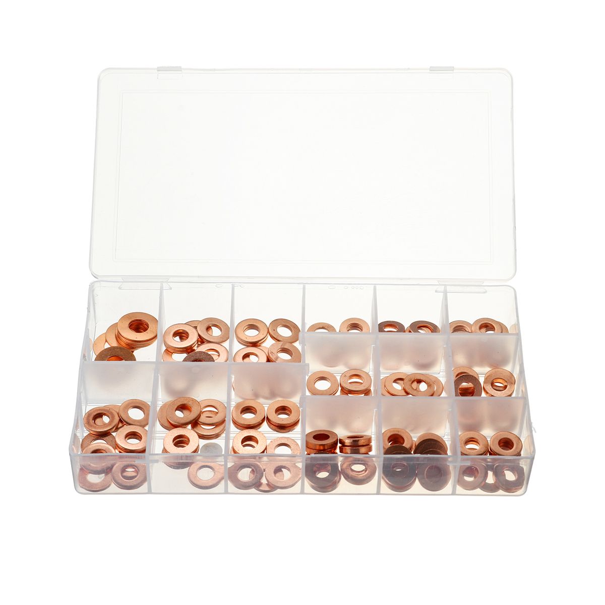 150pcs-Copper-Diesel-Injector-Washer-Seal-Assortment-Set-Fuel-Injector-Seal-Ring-1601467