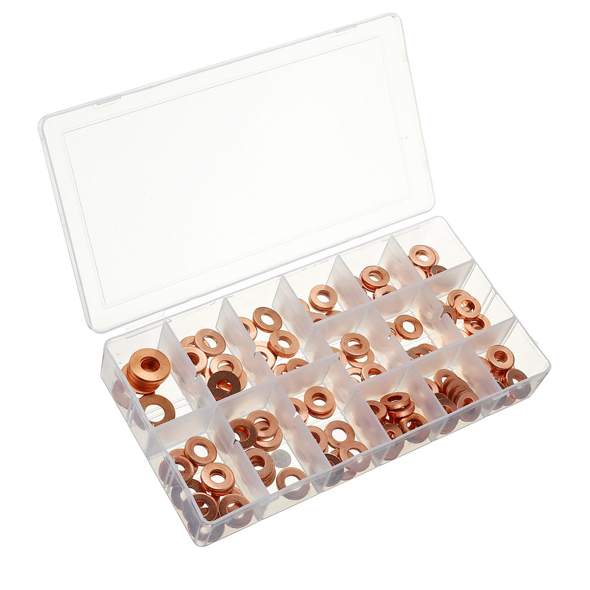 150pcs-Copper-Diesel-Injector-Washer-Seal-Assortment-Set-Fuel-Injector-Seal-Ring-1601467