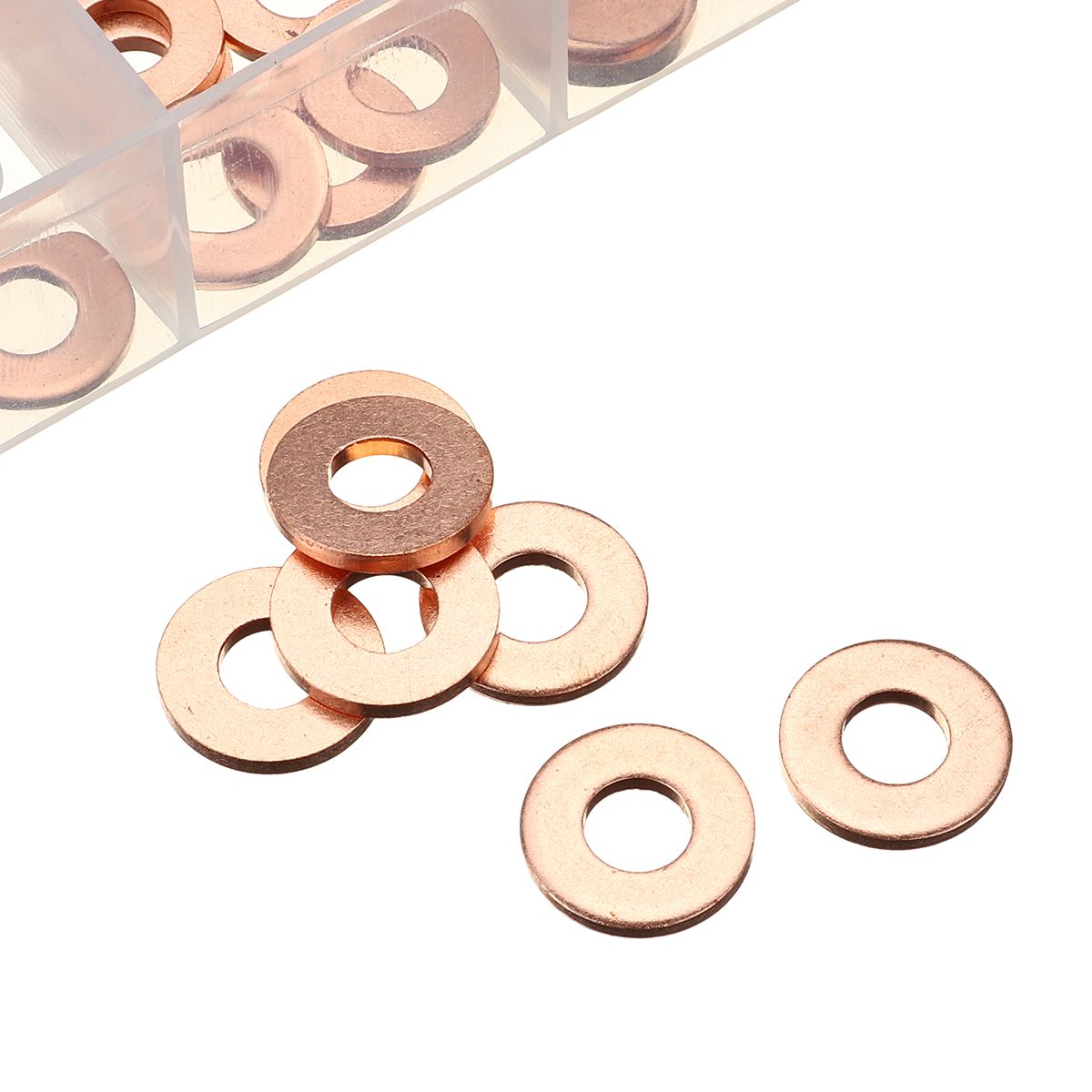 150pcs-Copper-Diesel-Injector-Washer-Seal-Assortment-Set-Fuel-Injector-Seal-Ring-1601467