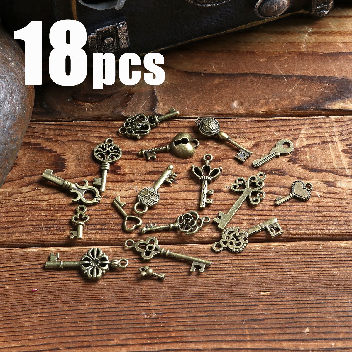 18Pcs-Antique-Bronze-Key-Retro-Pendant-Kit-Necklace-bracelet-Anklet-Decorations-1637828