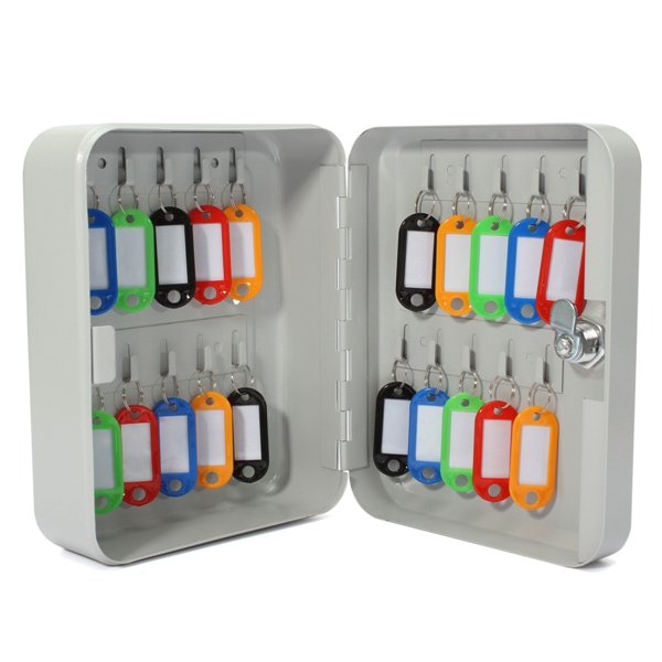 20-Hook-Metal-Wall-Mount-Security-Key-Cabinet-Storage-Box-With-Key-Tag-989156