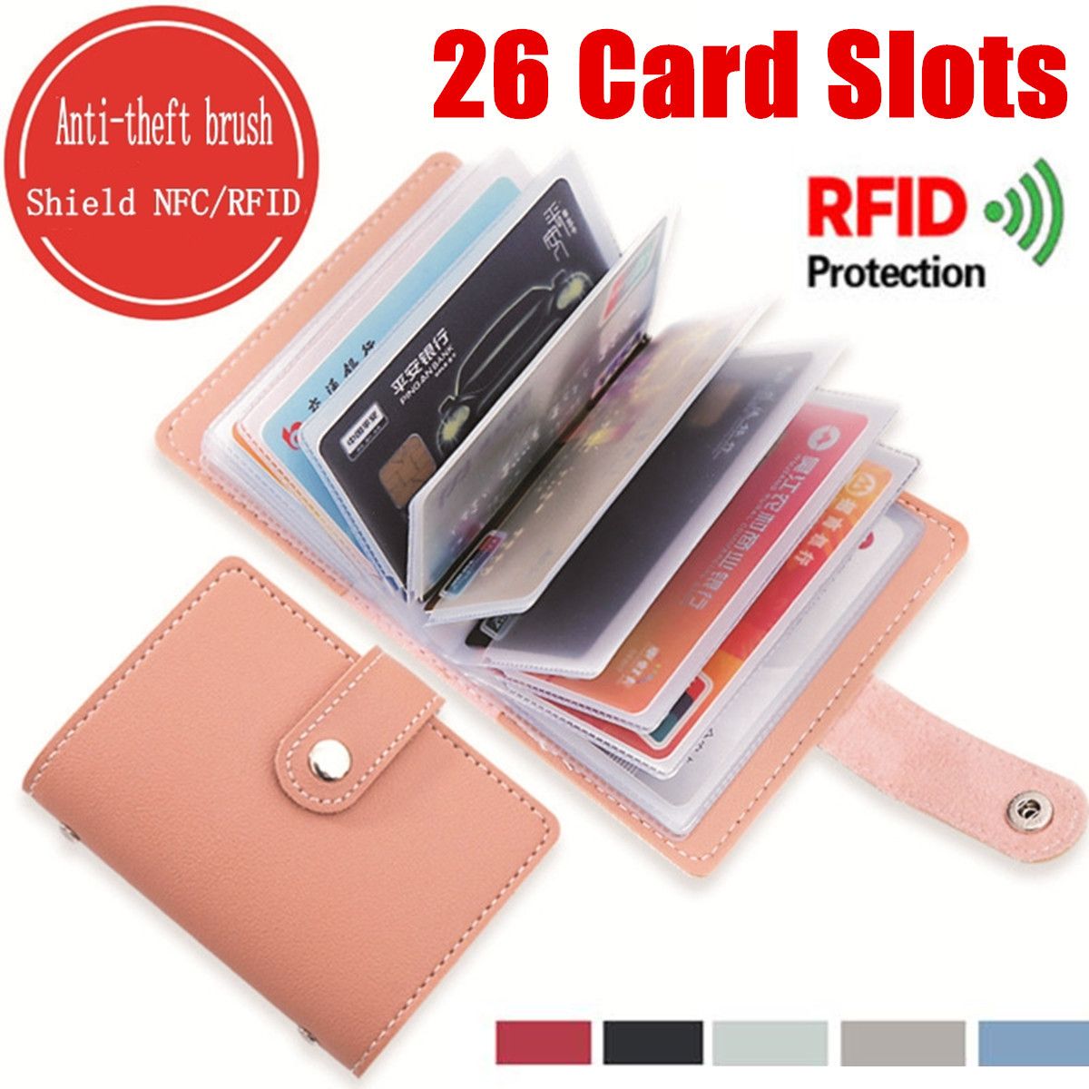 26-Card-Slots-Portable-Leather-Wallet-Anti-theft-Brush-Shield-NFCRFID-Card-Holder-1644277