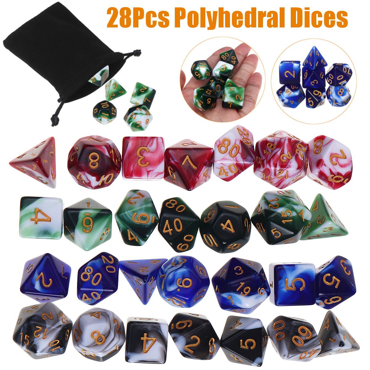 28Pcs-Multisided-Dice-Polyhedral-Dices-Set-Board-RPG-Dice-Set-4-Colors-With-4-Bags-1625887