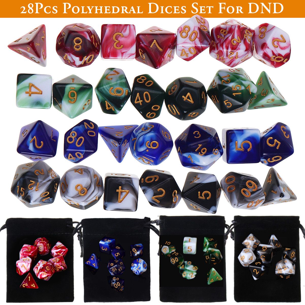 28Pcs-Multisided-Dice-Polyhedral-Dices-Set-Board-RPG-Dice-Set-4-Colors-With-4-Bags-1625887