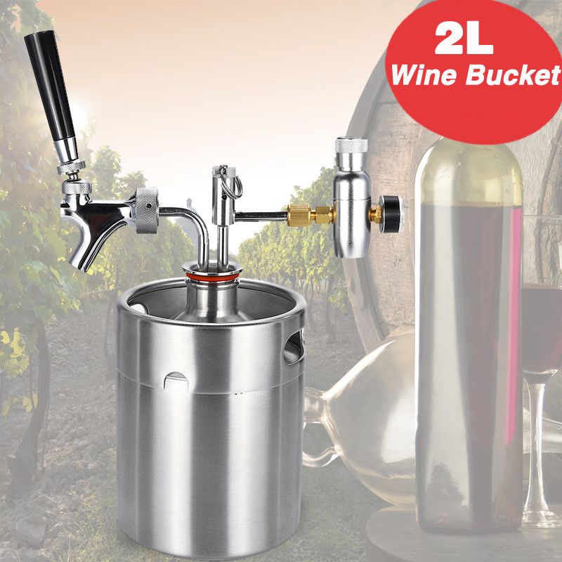 2L-Stainless-Steel-Wine-Bucket-Beer-Keg-Bottles-Growler-Homemade-Beer-Barrel-Silver-1332881