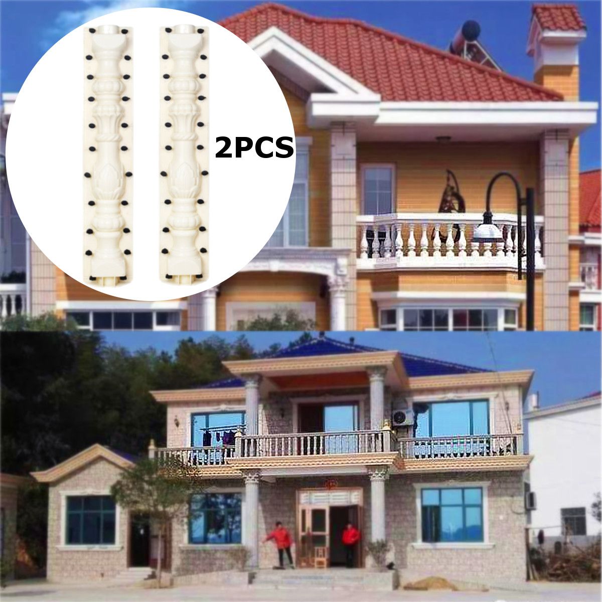 2Pcs-80CM-PVC-Plastic-Garden-Fence-Mould-Balustrades-Mold-Concrete-Plaster-Cement-1410796
