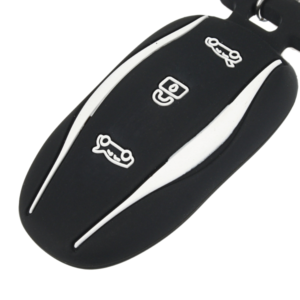 3-Button-Silicone-Smart-Remote-Key-Cover-Fob-Case-Key-Holder-With-Key-Chain-Fits-For-Tesla-Model-X-1193846