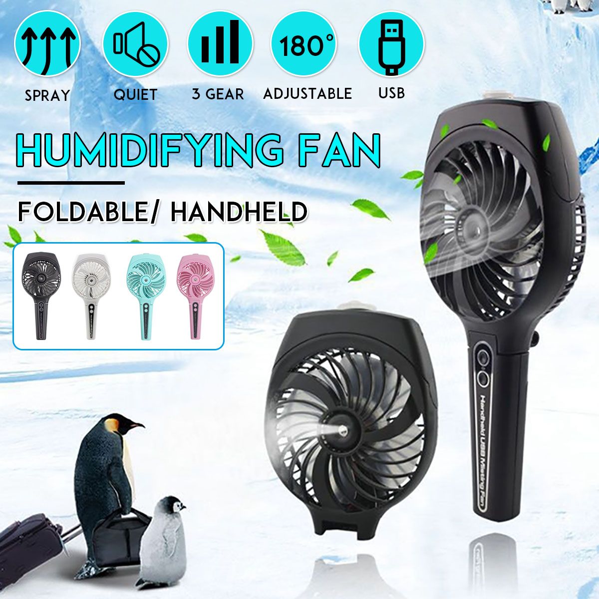 35mL-1800mAh-Portable-Mist-Spray-Cooling-Fan-Handheld-Humidifying-Mini-Fan-3-Speed-USB-Charging-Fan-1521075