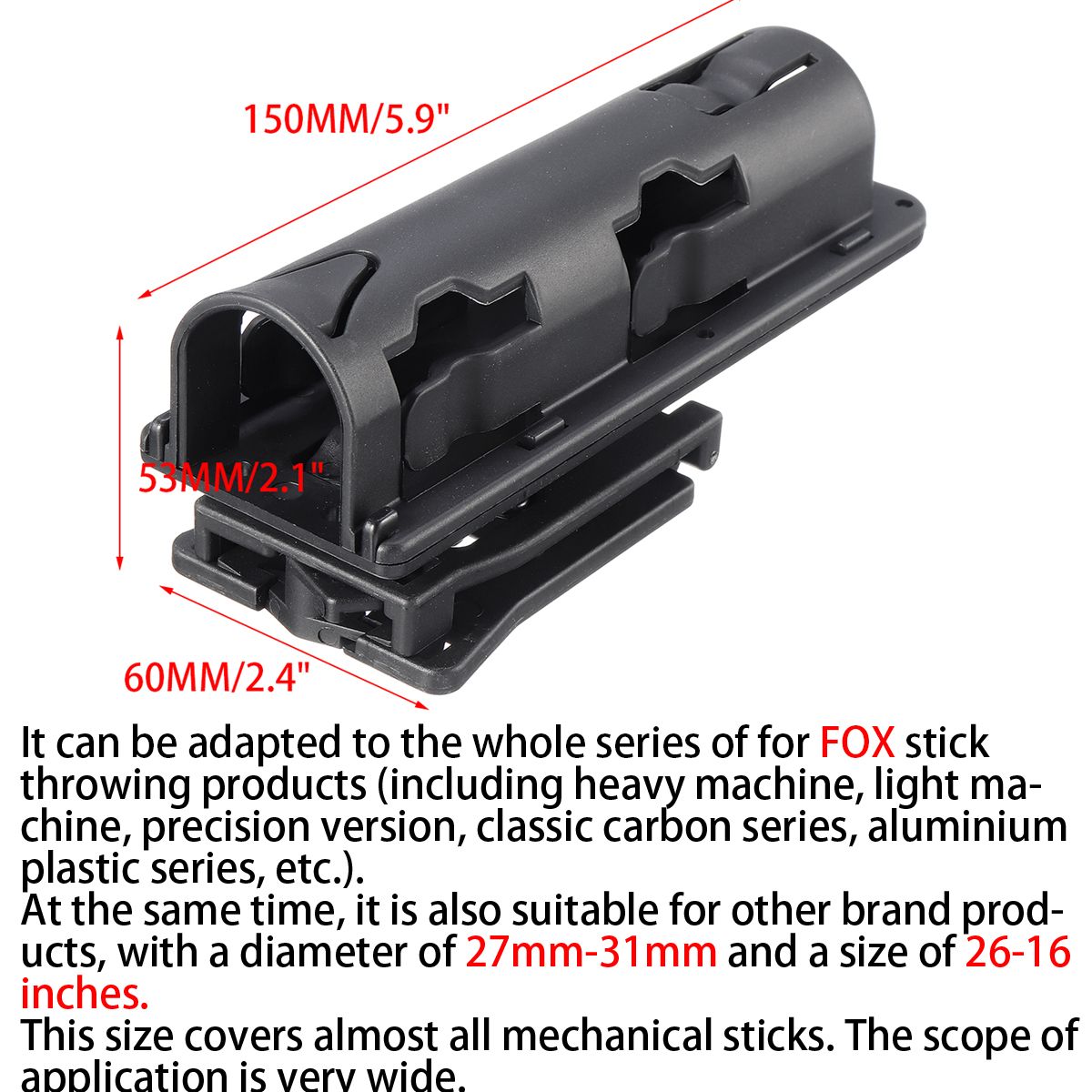 360-Degrees-Expandable-Swivelling-Baton-Holder-Case-PlasticTelescopic-Holster-Tool-1631965