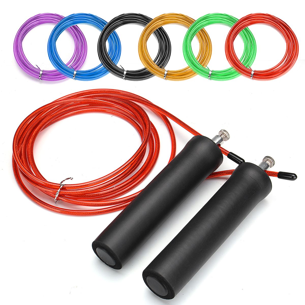 3M-Steel-Wire-Speed-Skipping-Rope-Jumping-Rope-Adjustable-Crossfit-Fitnesss-Exercise-1307727