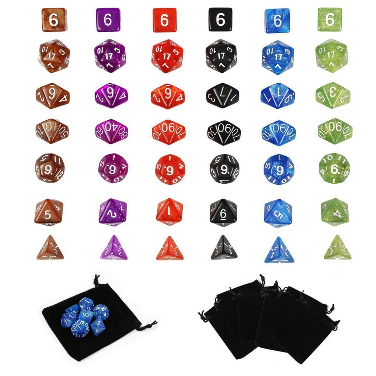 42-Pcs-Polyhedral-Board-RPG-MTG-Dice-Sets-6-Color-4D-6D-8D-10D-12D-20D-with-6-Pouch-1220134