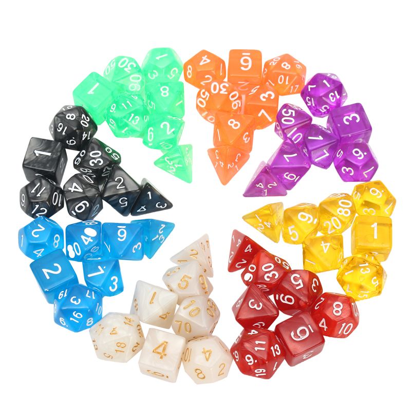 56-Pcs-Polyhedral-Board-RPG-MTG-Dice-Sets-8-Colors-4D-6D-8D-10D-12D-20D-with-8-Pouch-1220061