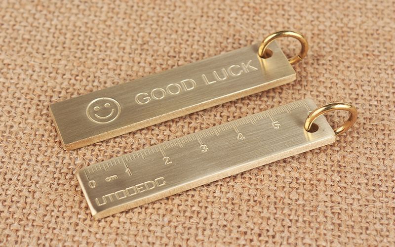 60mm-EDC-Copper-Keychain-Good-Luck-Ruler-With-Key-Ring-1173006