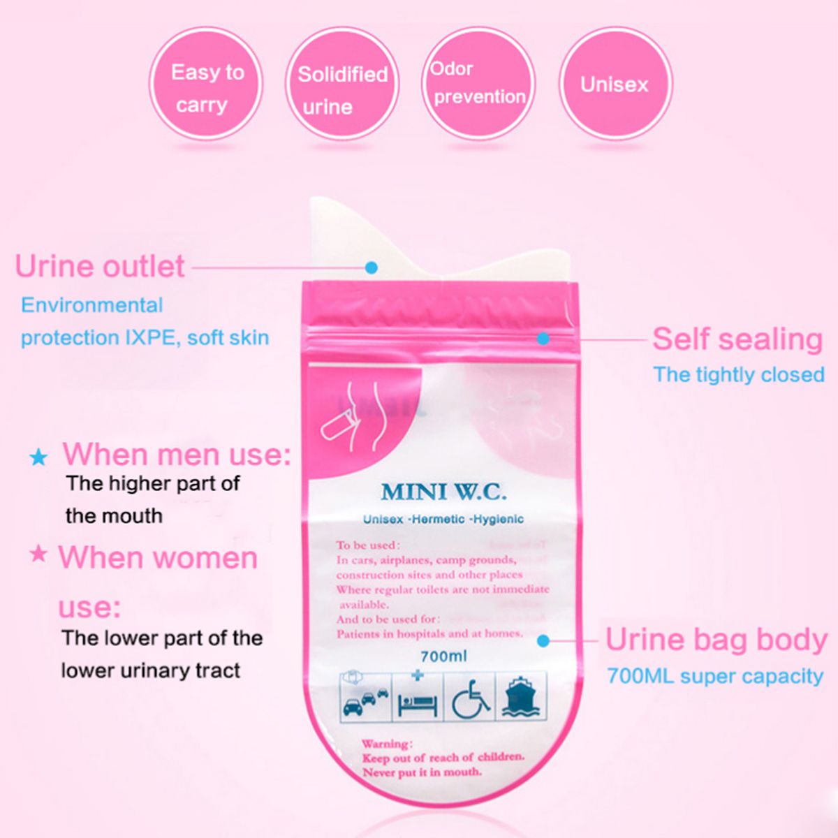 700ML-Outdoor-Disposable-Urinal-Toilet-Bag-Male-Female-Portable-Emergency-Pee-1586627
