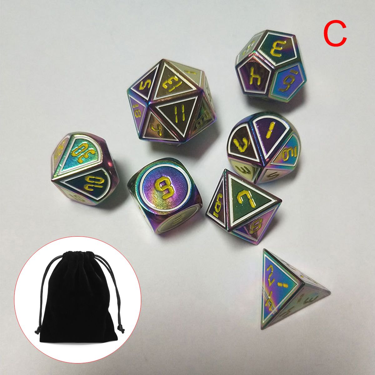 7Pcs-Set-Antique-Metal-Polyhedral-Dices-DND-RPG-MTG-Role-Playing-Game-1407109