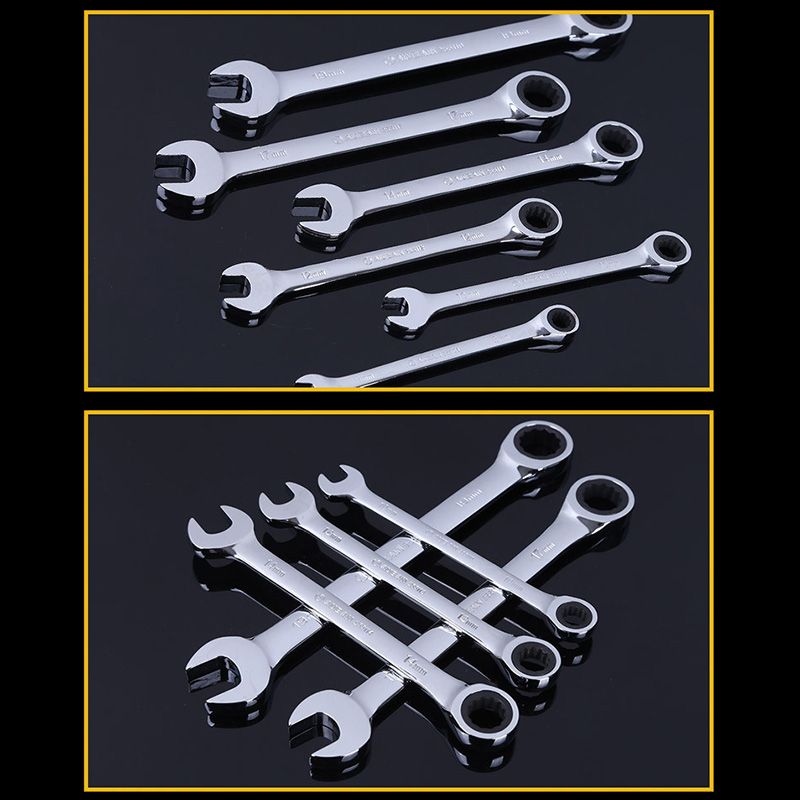 8-32mm-Steel-Silver-Metric-Spanner-Open-End-Wrench-Ratchet-Ring-Mechanic-Tool-1635187