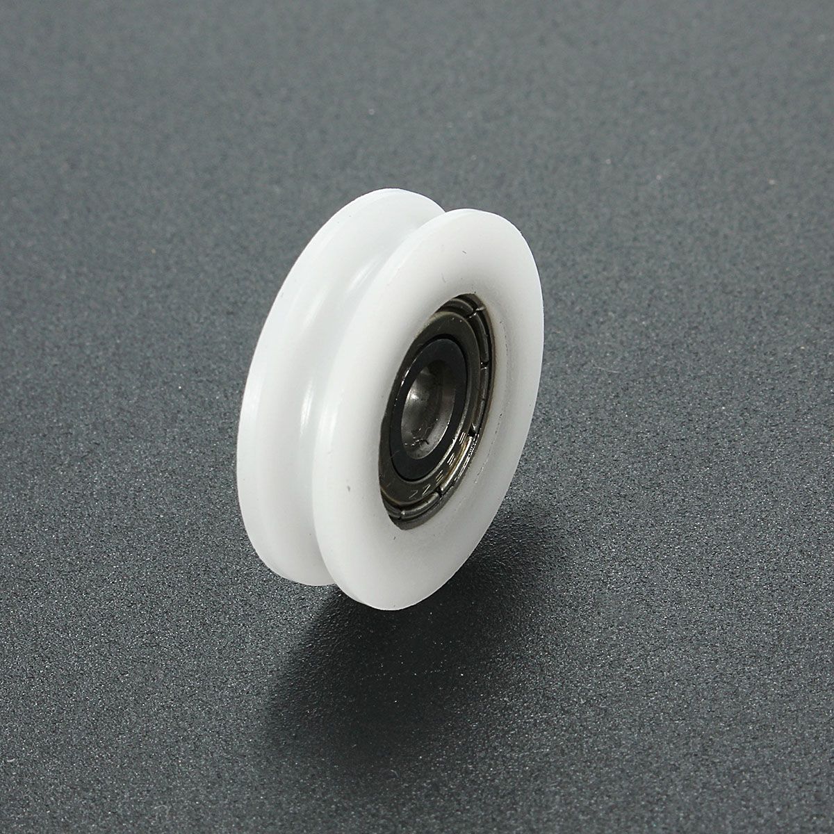 8Pcs-5x24x7mm-U-Notch-Nylon-Round-Pulley-Wheel-Roller-For-38mm-Rope-Ball-Bearing-1688652