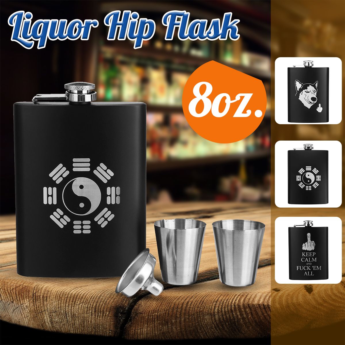 8oz-Stainless-Steel-Pocket-Liquor-Hip-Flask-Drink-Flagon-with-Funnel-1582092