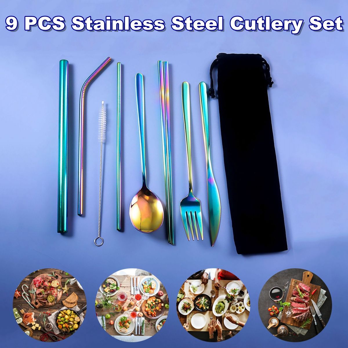 9pcs-Titanium-Plated-304-Stainless-Steel-Cutlery-Set-Knife-Fork-Spoon-Chopsticks-Straw-Set-1721637