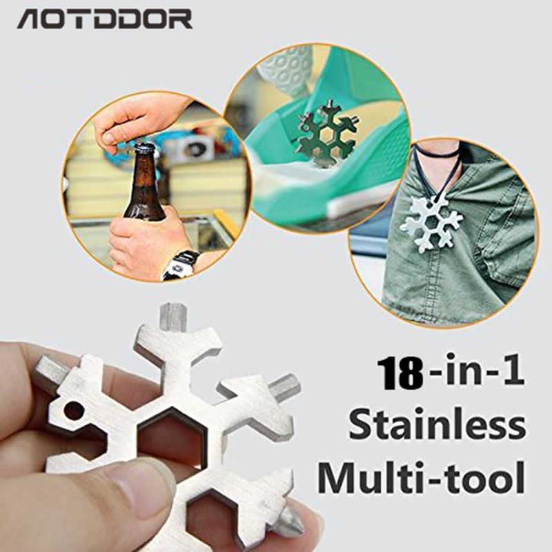 AOTDDOR-18-in-1-Multifunction-EDC-Snowflakes-Screwdriver-Multi-tool-Portable-Keychain-Screwdriver-Bo-1385807