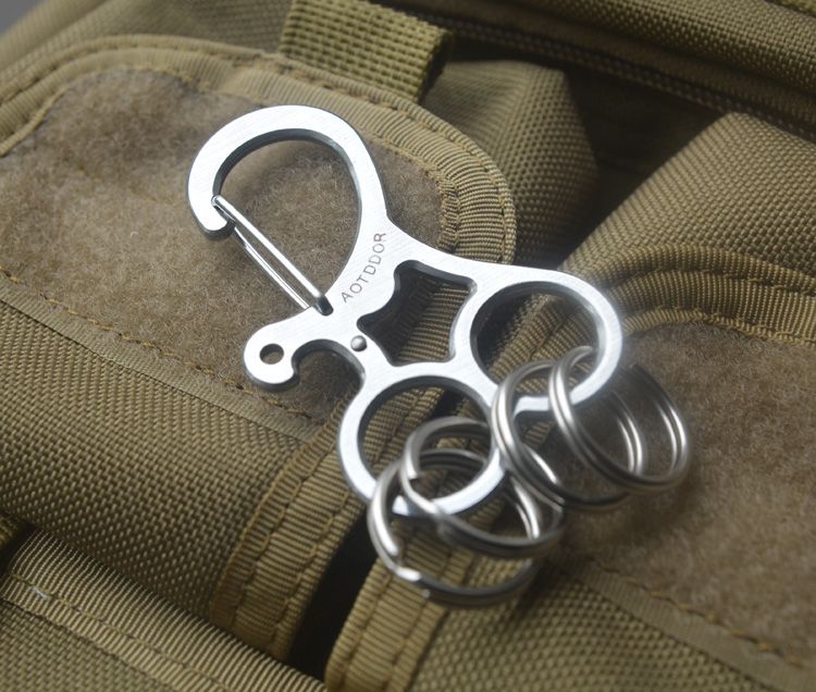 AOTDDOR-Stainless-Steel-Keychain-Multifunction-Engaging-Carabiner-Buckle-EDC-Tool-1049881