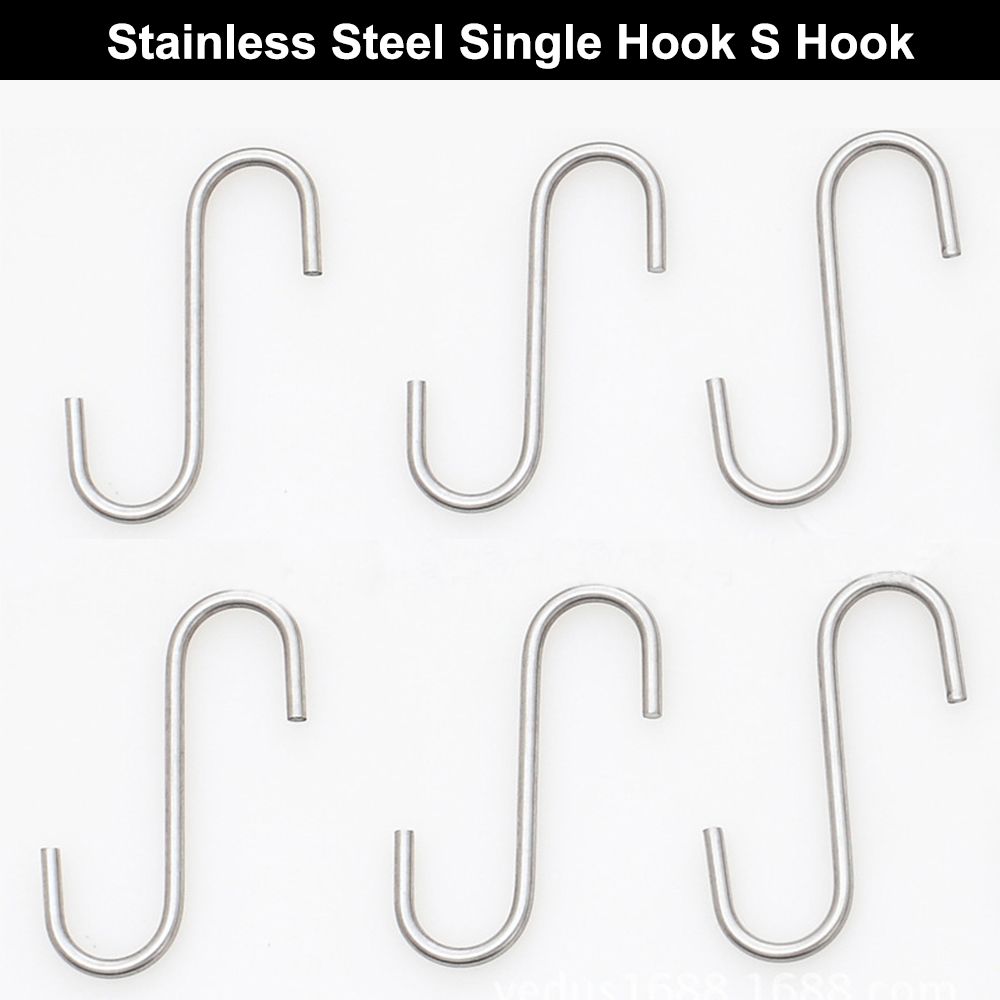 AUGIENB-Powerful-Silver-quotSquot-Shape-Type-304-Stainless-Steel-House-Kitchen-Hanger-Hooks-1630681