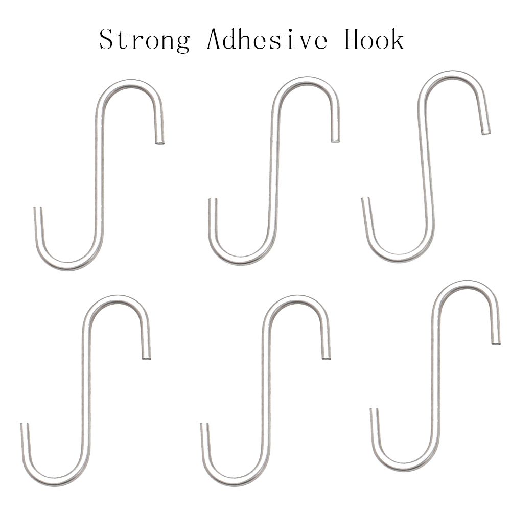 AUGIENB-Powerful-Silver-quotSquot-Shape-Type-304-Stainless-Steel-House-Kitchen-Hanger-Hooks-1630681