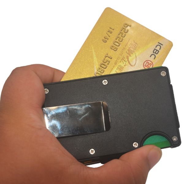 Aluminum-Slim-Wallet-Front-Pocket-Wallet-amp-Money-Clip-Minimalist-Wallet-RFID-Blocking-EDC-Gadget-1238159