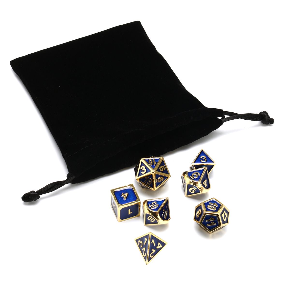 Antique-Color-Solid-Metal-Heavy-Dice-Set-Polyhedral-Dice-Role-Playing-Games-Dice-Gadget-RPG-1262933