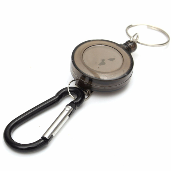 Badge-Reel-Telescopic-Key-Buckle-Carabiner-Recoil-Retractable-Holder-Key-Chain-4-Colors-1158275