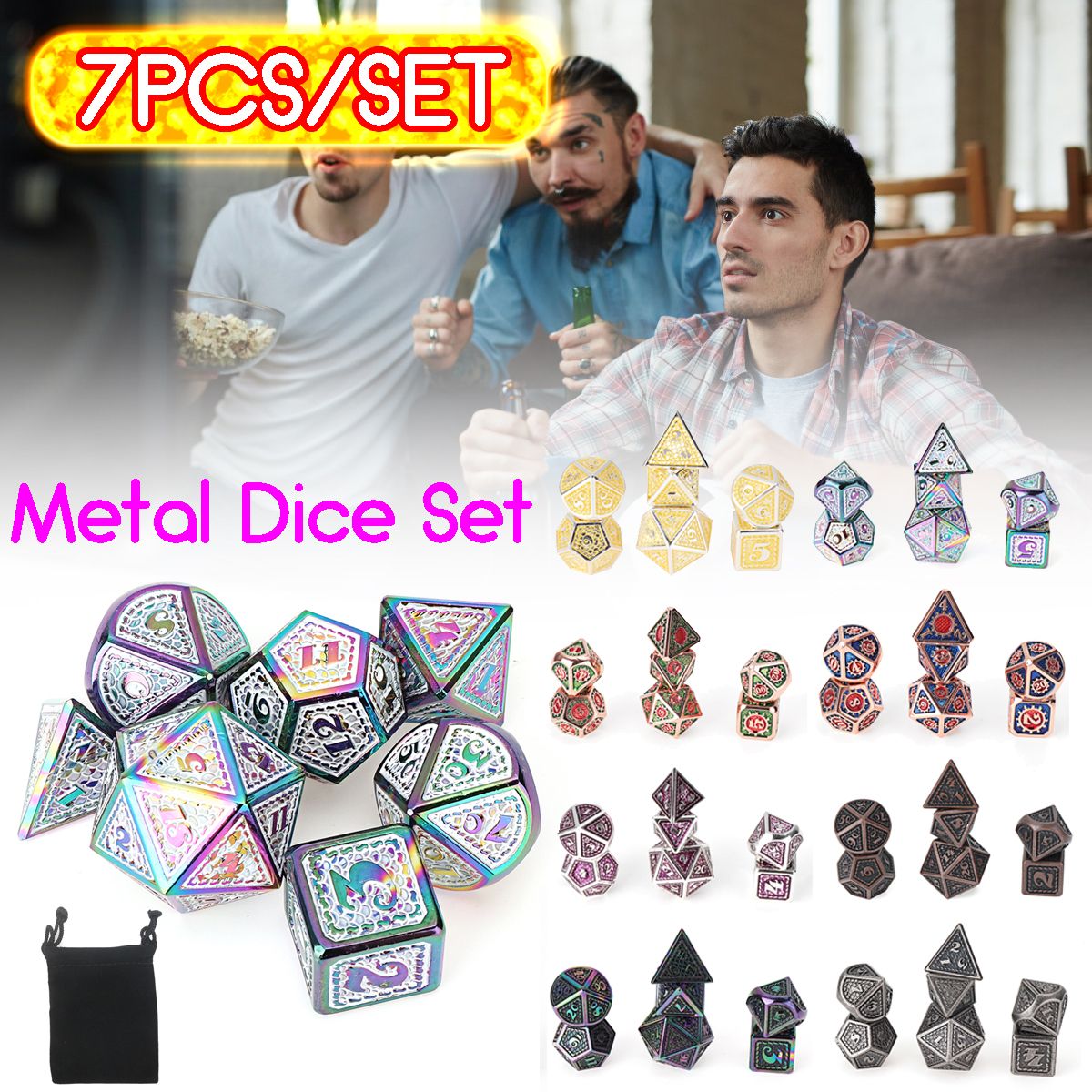 Beutiful-Color-Metal-Polyhedral-Dice-Multi-side-Dice-Set-For-DND-RPG-MTG-Role-Playing-Board-Game-Wit-1716609