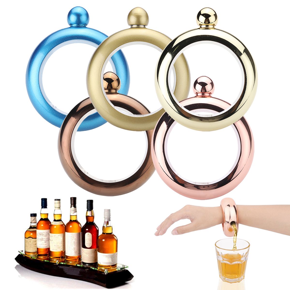 Bracelet-Bangle-Flask-Drinking-Stainless-Steel-Whiskey-Hidden-Hip-Flasket-Jewelry-Gadget-1235443