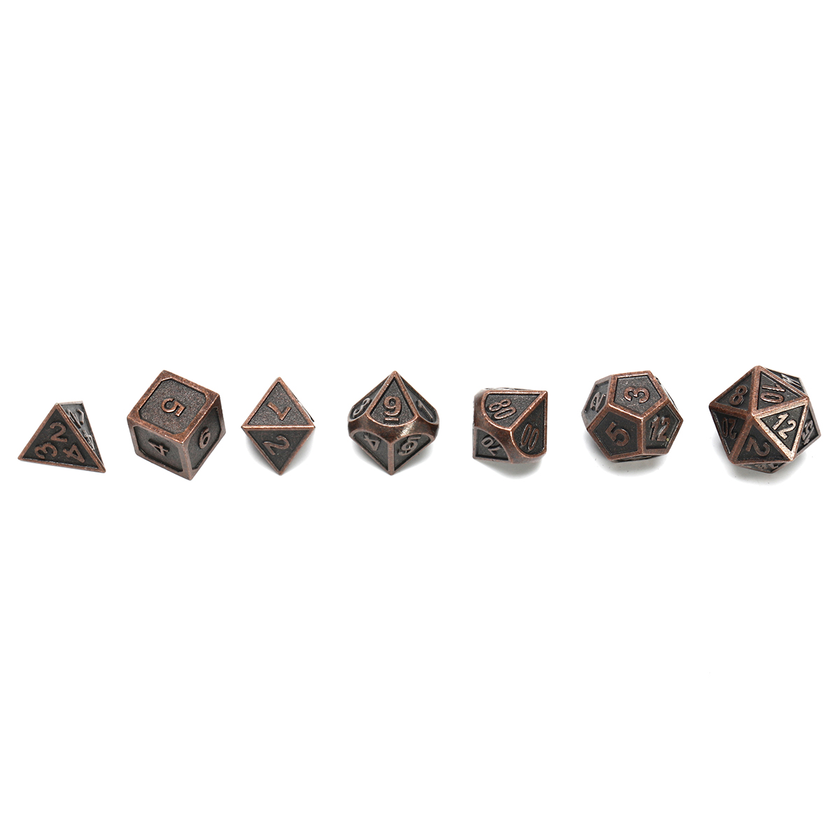 ECUBEE-Solid-Metal-Polyhedral-Dice-Antique-Color-Role-Playing-RPG-Gadget-7-Dice-Set-With-Bag-1261837