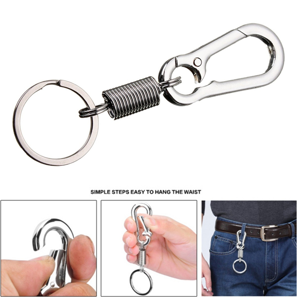 EDC-Tool-Zinc-Alloy-Keychain-Spring-Belt-Bag-Clip-Hook-Carabiner-Buckle-Keyring-1040681