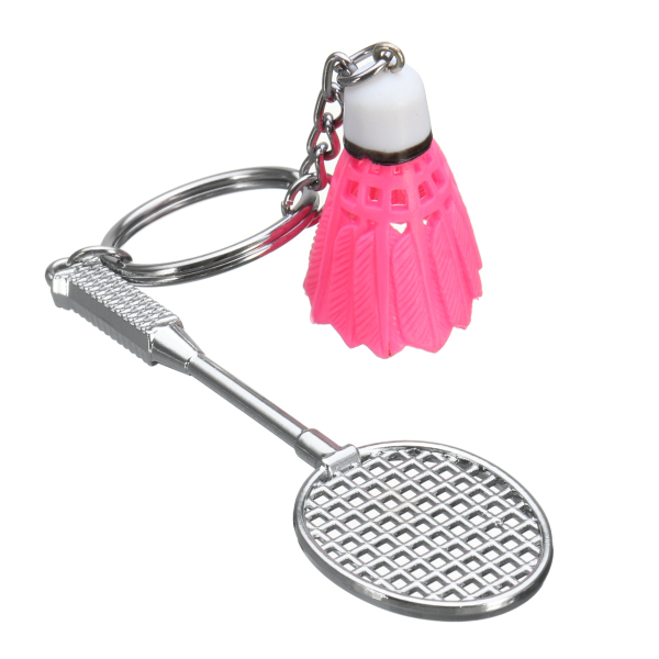 Mini-Badminton-Racket-And-balls-Sports-Keyring-Pendant-Keyfob-Keychain-1162219