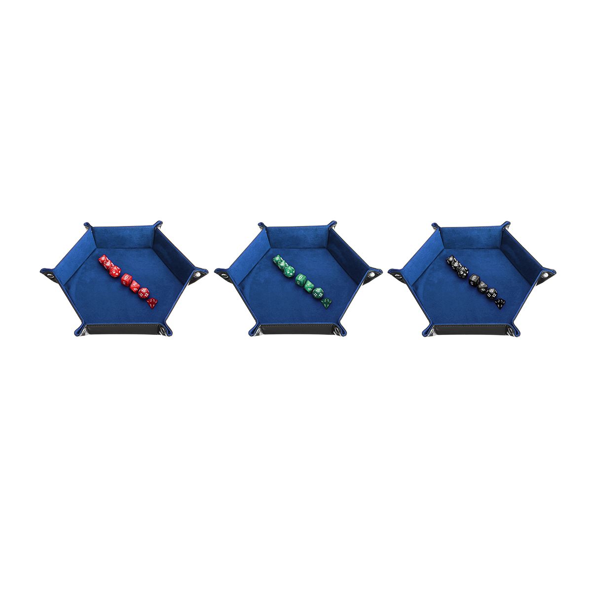 Multisided-Dices-Set-Holder-Polyhedral-Dices-Blue-PU-Leather-Tray-for-RPG-1373172