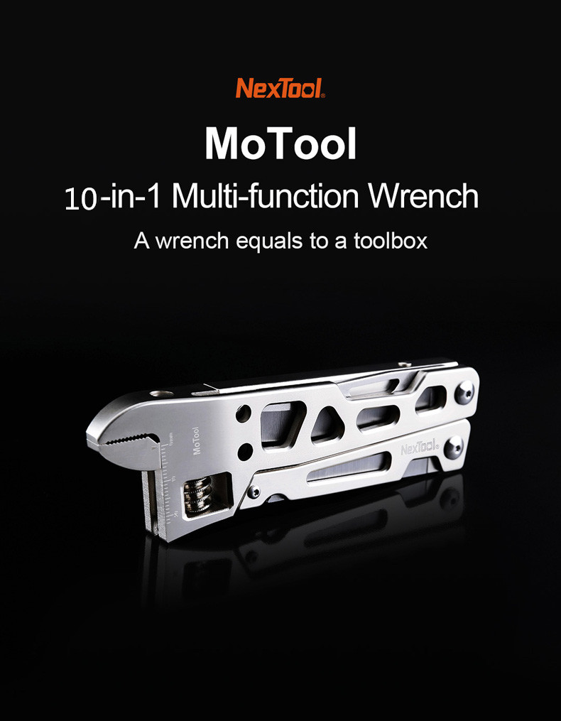NEXTOOL-10-IN-1-Multitool-Wrench-Pliers-Folding-Knife-Stainless-Steel-EDC-Ruler-with-Bits-For-Surviv-1542274