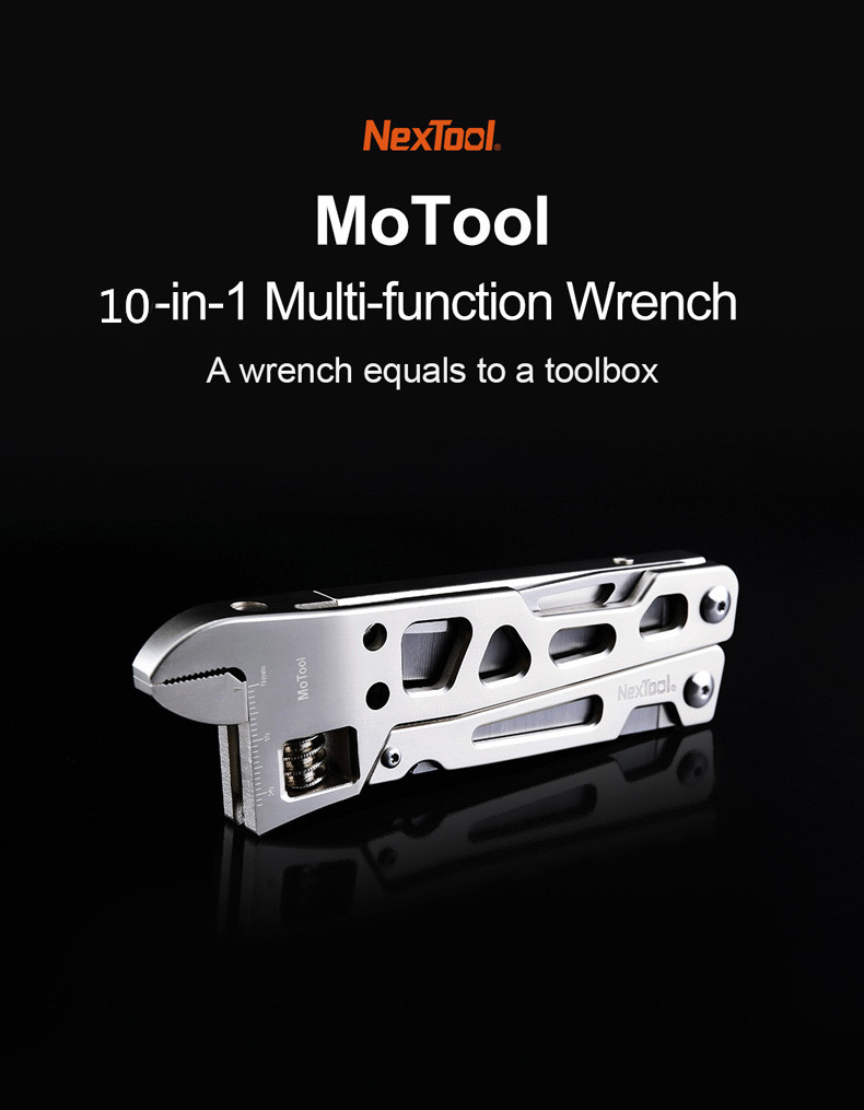 NEXTOOL-10-IN-1-Multitool-Wrench-Pliers-Folding-Knife-Stainless-Steel-EDC-Ruler-with-Bits-For-Surviv-1542274