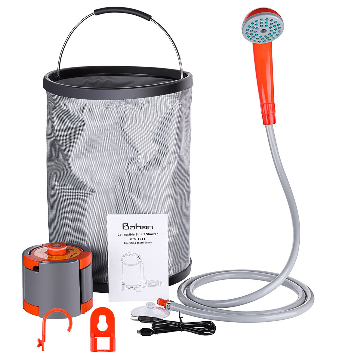 Portable-Collapsible-Bucket-Water-Shower-Powered-Handheld-Camping-Shower-2200mA-Rechargeable-Li-ion-1336047