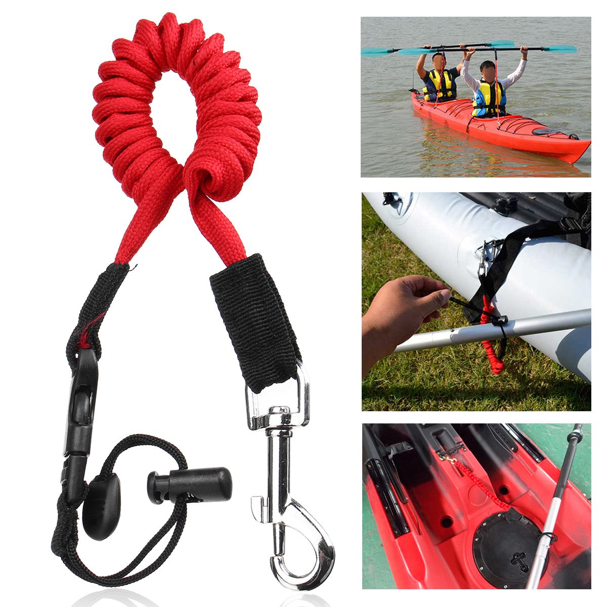 Portable-Safety-Kayak-Canoe-Boat-Paddle-Leash-Elastic-Fishing-Rod-Coiled-Lanyard-Tie-Rope-1547253